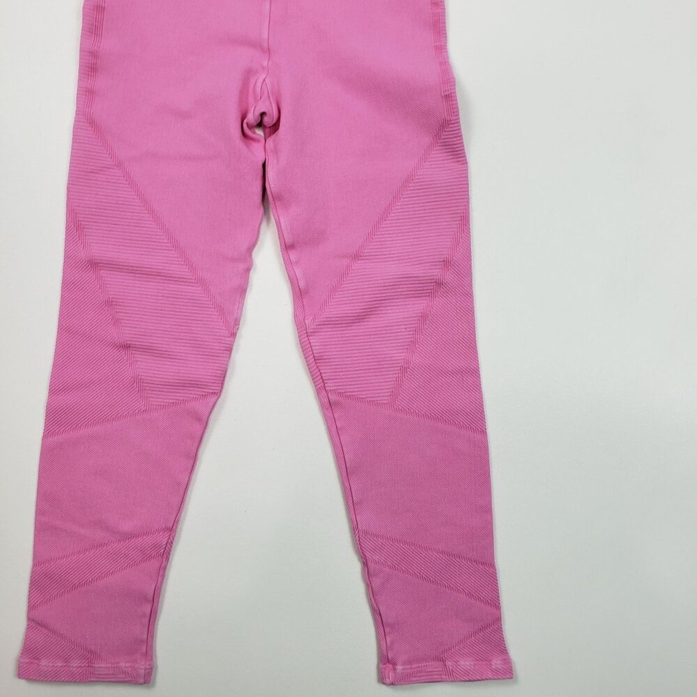 Spiritual Gangster Seamless High Waist Leggings Women XS/S Bubblegum Pink Ribbed - Picture 10 of 16